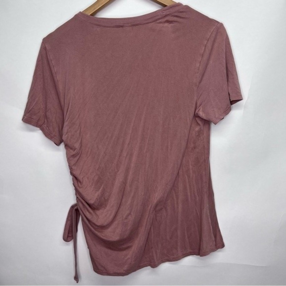 Emilia Mauve Women’s Rouched blouse Size Small - Picture 2 of 5